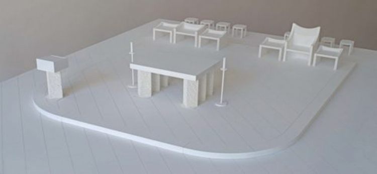  Modell der Altarinsel des Künstler- und Brüderpaars Martin und Wolfgang Feiersinger