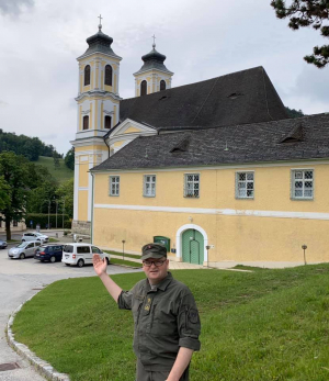 Absprachen und Erkundung der Marschstrecke für die 4. Blaulichtwallfahrt