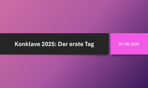 Konklave 2025: Schwarzer Rauch, noch kein neuer Papst
