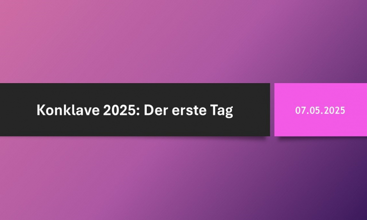 Konklave 2025: Schwarzer Rauch, noch kein neuer Papst