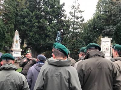 Bei den Musikergräbern am Wiener Zentralfriedhof