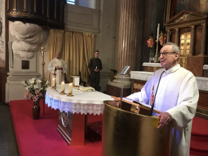 Der Jubilar stand dem Gottesdienst selbst vor.