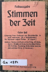 Feldausgabe Stimmen der Zeit