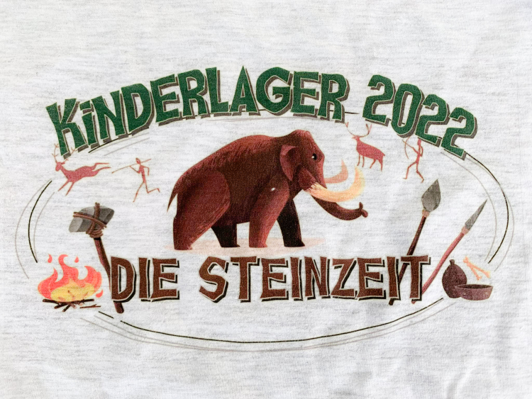 Steinzeit: Das Motto des heurigen Kinderferienlagers