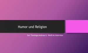 Hat Jesus gelacht? Theologe sieht Humor und Religion in ungewohnter Nähe