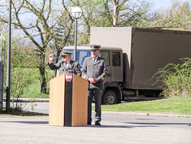 Segnung durch Militärdekan Johann Wedl