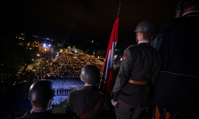Die Lichterprozession in Lourdes