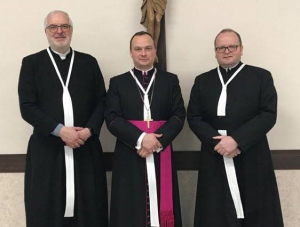 Stiftsdechant Klemens Pillhofer, Propst Markus Grasl, Prior Oliver Hartl (v.l.n.r.)