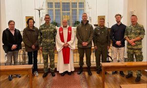 Letzte Vorbereitungen der österreichischen Pilgerleitung und des Aufbaukommandos in Lourdes