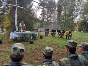 Feldmesse mit Militärsuperior Sacha Kaspar