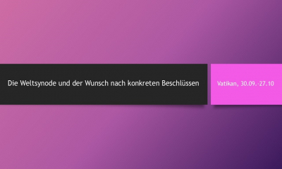 Weltsynode 2.0: Der Ruf nach Veränderungen wird lauter