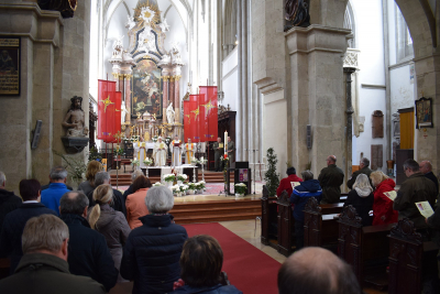 Die Gemeinde im Dom zu Wiener Neustadt