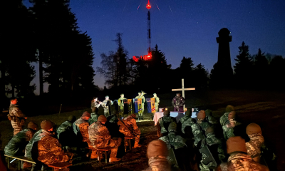 Feldgottesdienst mit Melker Pionieren am Jauerling
