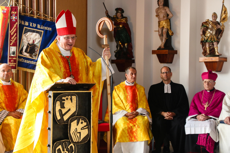 Militärbischof Freistetter zelebrierte die Heilige Messe.