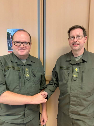 Militärkurat Oliver Hartl und Militärkaplan Christoph Gmachl-Aher werden ein gutes Team für die Niederösterreichischen Soldaten darstellen
