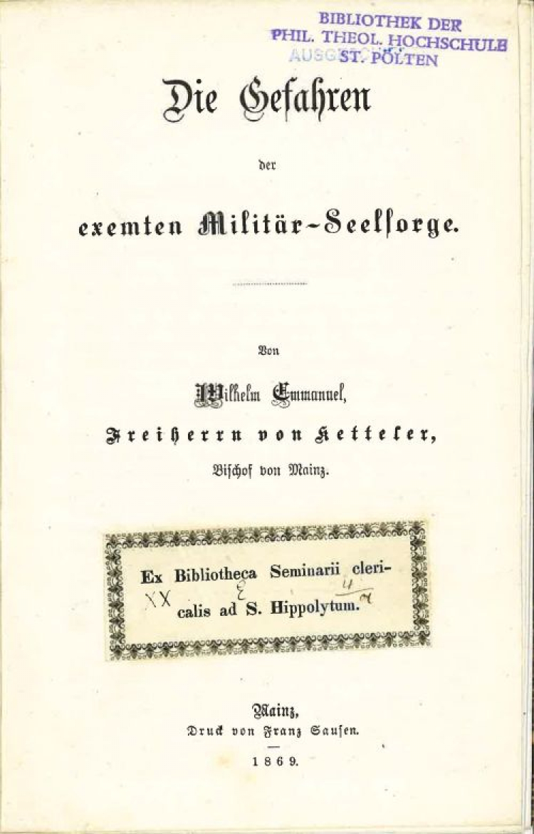 Die Gefahren der exemten Militärseelsorge