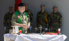 Militärdekan Hartl bei der Feldmesse in Pitten