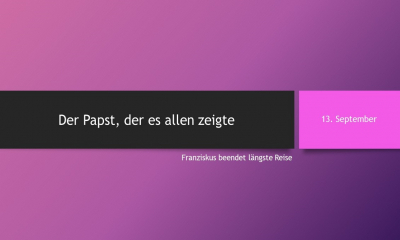 Franziskus beendet längste Reise