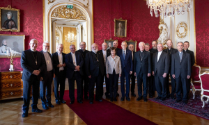Bundespräsident Van der Bellen empfing die Mitglieder der Österreichischen Bischofskonferenz (Hofburg, 06.11.2023)