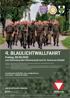 die 4. Blaulichtwallfahrt