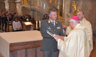 von li. nach re.: Brigadier Peter Schinnerl, Militärbischof Werner Freistetter, Militärerzdekan Harald Tripp