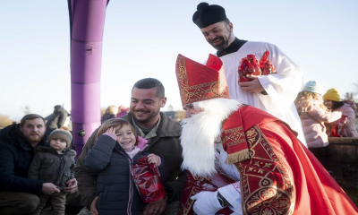 Der Nikolaus und Militäroberkurat  P. Jakob Werner Stoiber 
